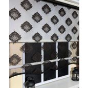 Storburada STB45239-V107 Çift Mekanizmalı Tül Ekru Siyah 110x260 cm Stor Perde