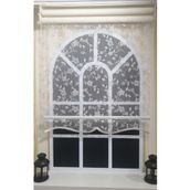 Storburada STB45248-V110 30x200 Çift Mekanizmalı Beyaz Tül Perde ve Ekru Stor Perde