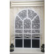 Storburada STB45248-V110 70x200 Çift Mekanizmalı Beyaz Tül Perde ve Ekru Stor Perde
