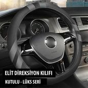 Store Toyota Corolla I (Facelift 2005) 2.0 (155 Hp) Cvt-I 2005 Uyumlu Elit Geçmeli Direksiyon Kılıfı - Kokusuz Füme
