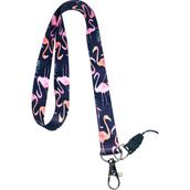 Stormistoretr Flamingo Yaka Kartı Boyun İpi 42 cm Uzunluk 20 mm Genişlik Canlı Renkler