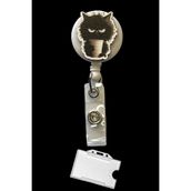 StormiStoretr Hırçın Kedi Desenli Badge Reel Yoyo – Makaralı Yaka Kartı ve Kimlik Kartı Askısı