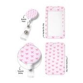 StormiStoretr Pembe Mini Fiyonk Çekmeli Kart Tutucu Koruyucu Yoyo Dikey Kartlık