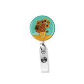 StormiStoretr Sunflowers Van Gogh Damla Yoyo Yaka Kartı