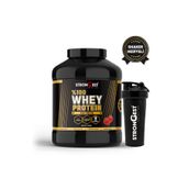 STRONGEST Whey Protein 2400gr 80 Servis Çilek Aromalı %100 Protein Tozu