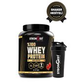 STRONGEST Whey Protein 960 gr 32 Servis Çilek Aromalı Protein Tozu