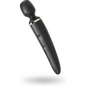 Su Geçirmez Satisfyer Büyük Boy Siyah 50 Modlu Titreşimli Güçlü Masaj Aleti Vibratör