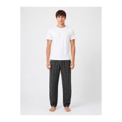 Sude HOMEWEAR Erkek Antrasit Renk Ekose Desenli Alt Pijama