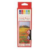 Südor 525 15 ml Şişe 12 Renk Guaj Boya