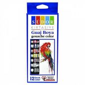 Südor 575 8.5 ml 12 Renk Tüp Guaj Boya