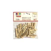 Südor BS129 Naturel Büyük 3.5 cm Ahşap Mandal