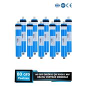 Sumarkt Qr Kodlu Orijinal 80 Gpd Vontron Membran Su Arıtma Cihazı Filtresi Ana Filtre 10 Adet
