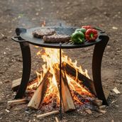 Sumua Store Metal Kamp Ocağı & Mangal | Outdoor Metal Kamp Mangalı | Taşınabilir Dayanıklı Kamp Mangalı