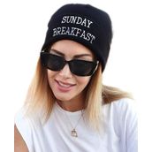 Sunday Breakfast Kadın Erkek Unisex Siyah Bere