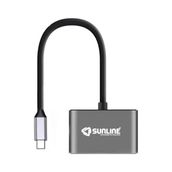 Sunline 170681 Type C-USB 2.0/VGA/Type C Dönüştürücü
