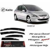 Sunplex Peugeot 307 2000-2014 4'lü Mugen Tip Cam Rüzgarlığı