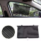 Sunup Sn-22132 40x125 cm Araç İçi Otomatik Geri Sarımlı Katlanabilir Gözenekli Güneşlik