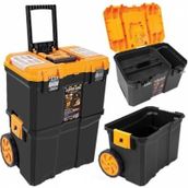 Super-Bag ASR-5039 Sarı Çift Katlı Tekerlekli Takım Çantası