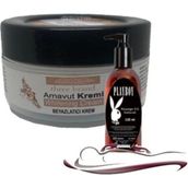 Süper Playboy Three Brand Whitening Cream 4 Adet Arnavut Kremi 50ML Aklık Kremi ile 120ML Masaj Yağı - 1li