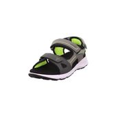 Superfit Criss Cross erkek çocuk sandaleti, Gri Açık Yeşil 2000, 33 EU