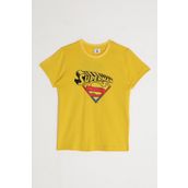 Superman L1581-2 Açık Sarı Erkek Çocuk T-Shirt