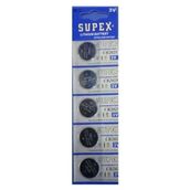 Supex CR1220 3V 5'li Lityum Düğme Pil