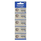 Supex CR1620 3V 5’li Lityum Pil
