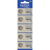Supex CR2032 5'li 3 V Lithium Blister Pil
