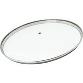 Süppürge Tencere Ile Uyumlu Sahan Tava Cam Kapağı Kapak 20 cm Tutma Tepesiz - 1