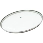 Süppürge Tencere Ile Uyumlu Sahan Tava Cam Kapağı Kapak 24 cm Tutma Tepesiz - 1