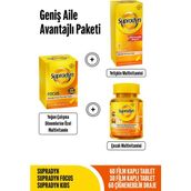 Supradyn Aile Avantajlı Paketi l 60 Daily Tablet + Focus 30 Tablet + Kids 60 Draje l Zeytin Polifenolü, Ginseng, Multivitamin Ve Mineral