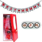 SüSLe Bebek ve Parti Best Mommy Yazı, 33 Sabun Güllü Buket Çerçe li Hediye Seti
