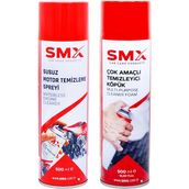 Susuz Motor Temizleme Spreyi 500 ml + Çok Amaçlı Temizleyici Köpük 500 ml - 1 lt