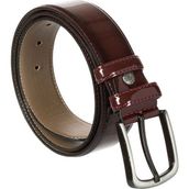 Süzer 7400-97 Bordo Rugan Suni Deri Dikişli Model Klasik Erkek Kemer