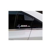 Suzuki Sx4 Yan Cam Sticker Oto Kapı 20 Cm X 7 Cm Holo-Chroma