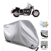 Suzuki VL 1500 Intruder Siyah Arka Çanta Uyumsuz Ultra Kalın Su Geçirmez Motor Brandası