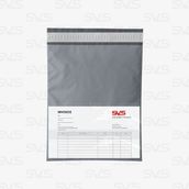 Svs Etiket Plastik Cepli Gri Kargo Poşeti - 22x30+5 / 100 Adet