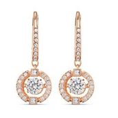 Swarovski 5504753 Sparkling Dc-Pe Drop Czwh-Cry-Ros 2.0 Swarovski Küpe