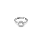 Swarovski 5636267 55 Constella Round Pave Beyaz Rodyum Kaplama Yüzük