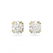 Swarovski 5642595 Constella Stud Beyaz Sarı Altın Rengi Kaplama Küpe