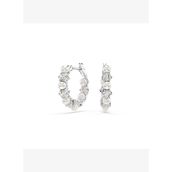 Swarovski 5709256 Matrix Pe Pearl Hoops White-Rhs Küpe