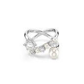 Swarovski 5714375 Matrix Ring Pearl Open White-Rhs 50 Yüzük