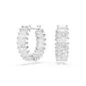 Swarovski 5733397 Matrix PE MN Hoop WHITE/RHS Küpe