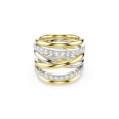 Swarovski 5740414 Hyperbola Ring Whi-Mix 55 Yüzük