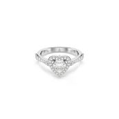 Swarovski 5744046 Una Ring Hrt White-Rhs 55 Yüzük
