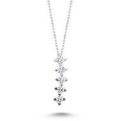 Swarovski Taşlı 925 Ayar Gümüş Kolye