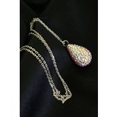 Swarovski Taşlı Damla 925 Ayar Gümüş Kolye