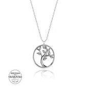 Swarovski Taşlı Hayat Ağacı 925 Ayar Gümüş Kolye