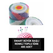 Swart Büyük başlı toplu iğne 480 adet Türban&Şal için pratik sabitleyici