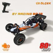 SY Racing 1/5 Baja 5B 30.5cc RTR Kurşunsuz Benzinli 80+KMh 75 CM Turuncu RC Arazi Model Offroad Uzaktan Kumandalı Araba